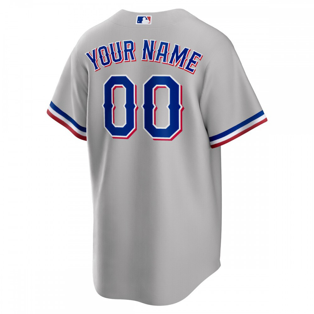 Texas Rangers Road Custom Replica Jersey - Gray-Pro Kit Vault | Brand New 26/27 Sports Jerseys